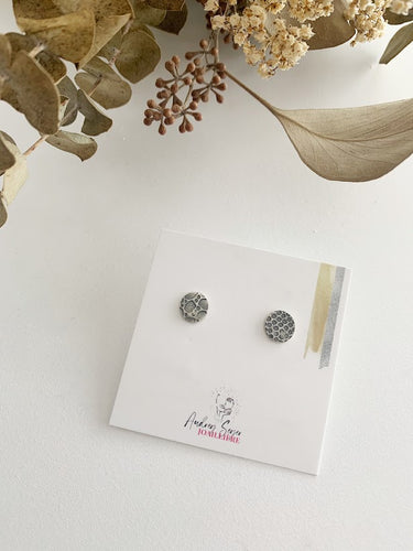 Boucles d'oreilles rondes minimalistes en argent